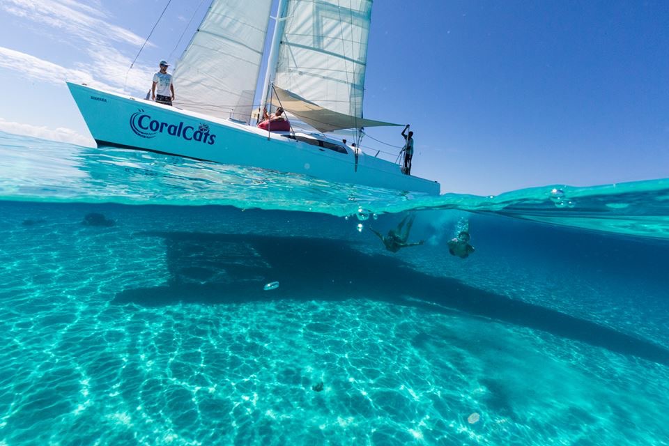 Sailing off the Fiji coast